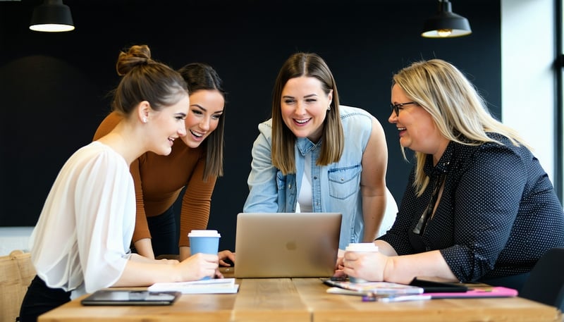 Krafting Digital team collaborating on digital marketing strategies