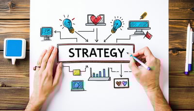 Digital marketing strategy illustration